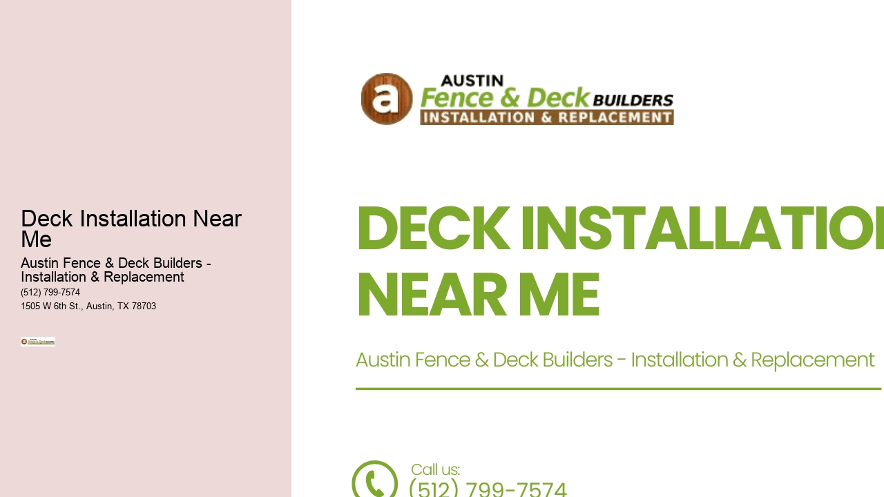 Deck Installation Near Me